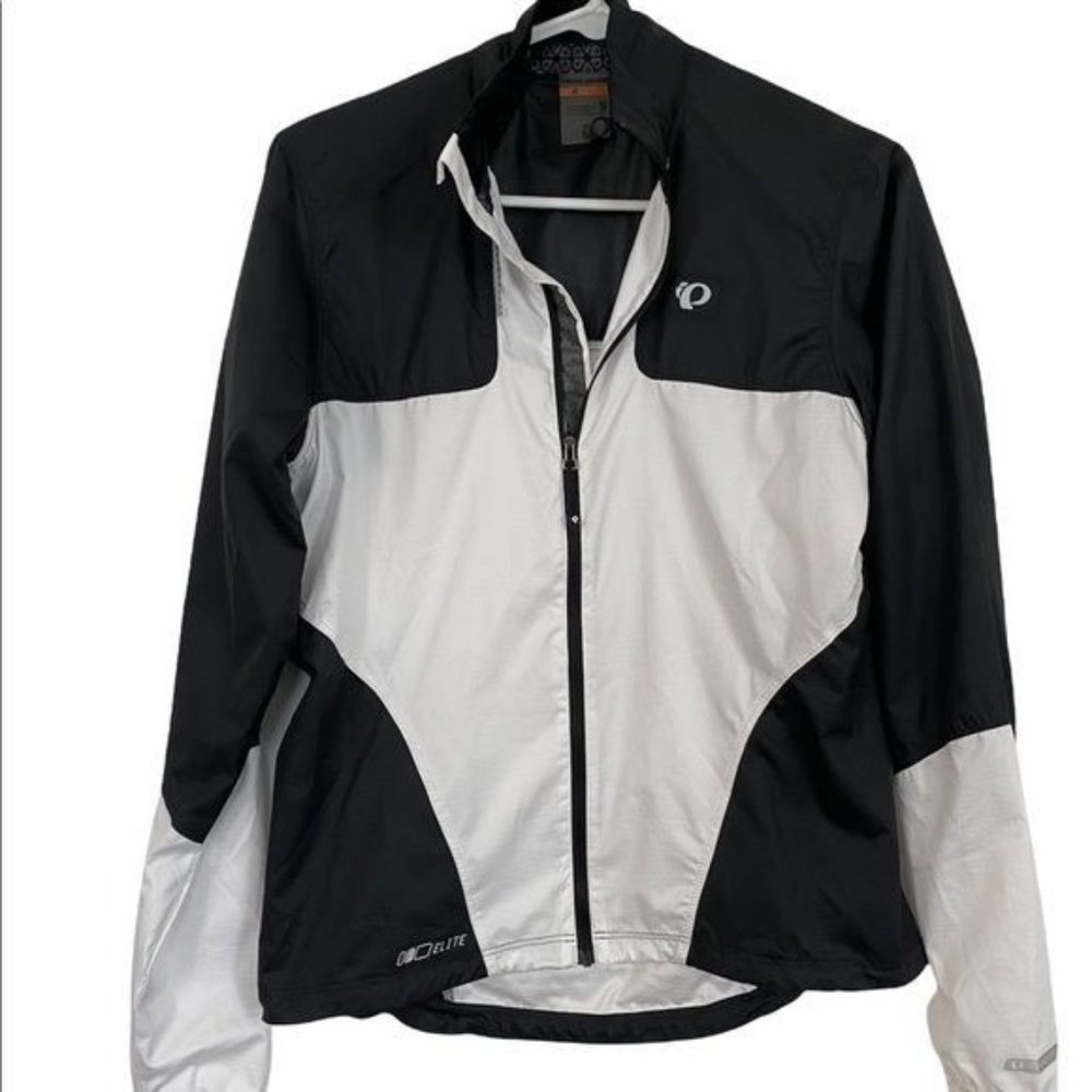 Pearl Izlumi Biking Jacket Small Black & White Full Zip